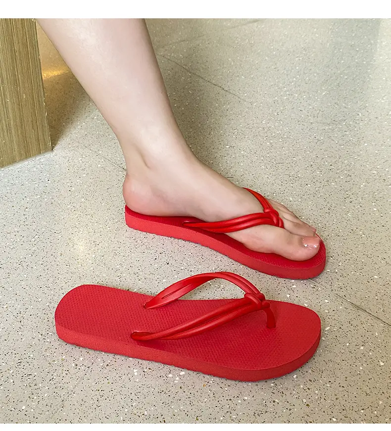 Women's Summer Flip-Flops, Beach Flip-Flops, Breathable and Comfortable, Trendy Ins Style, Flat Sandals — feature 28