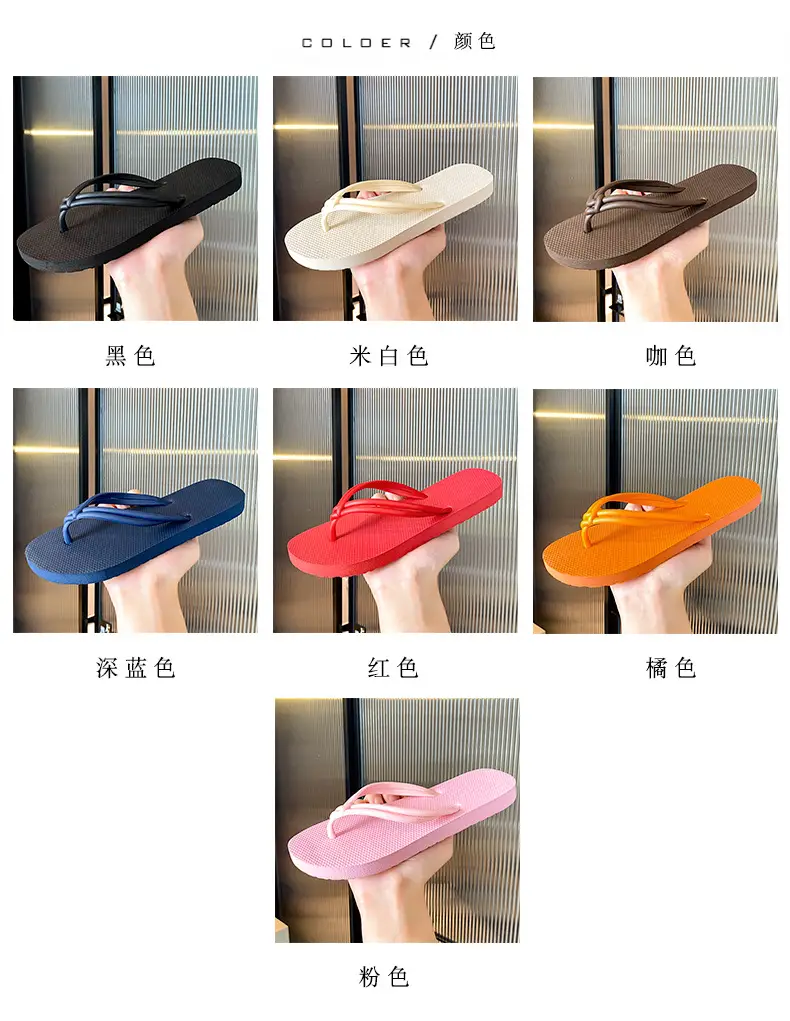 Women's Summer Flip-Flops, Beach Flip-Flops, Breathable and Comfortable, Trendy Ins Style, Flat Sandals — feature 3