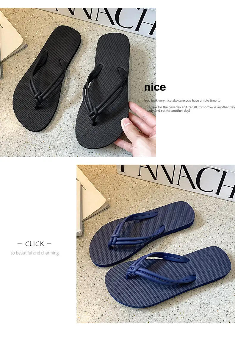 Women's Summer Flip-Flops, Beach Flip-Flops, Breathable and Comfortable, Trendy Ins Style, Flat Sandals — feature 9