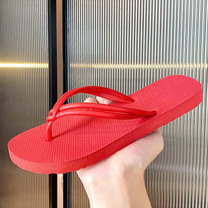 Women's Summer Flip-Flops, Beach Flip-Flops, Breathable and Comfortable, Trendy Ins Style, Flat Sandals - Image 5