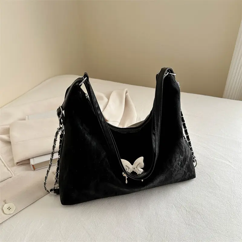 White Butterfly Shoulder Bag Women's 2024 Spring Summer - Image 7
