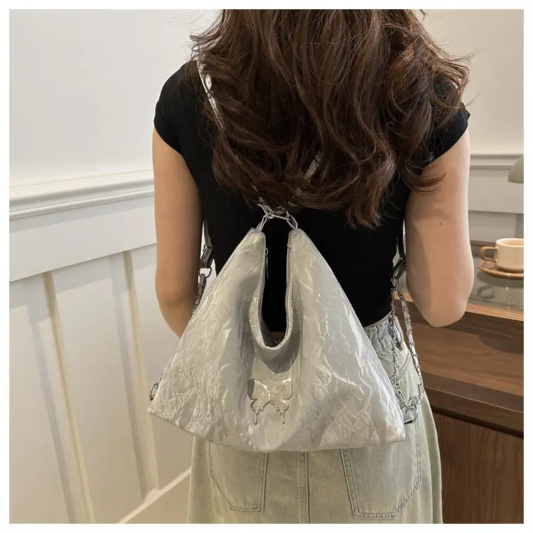 White Butterfly Shoulder Bag Women's 2024 Spring Summer — feature 12