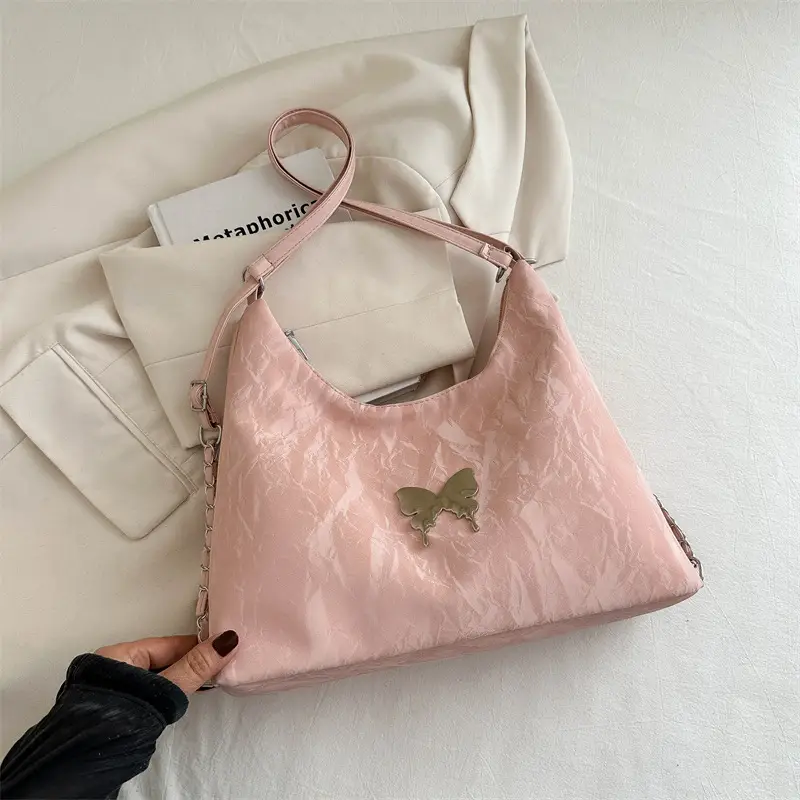 White Butterfly Shoulder Bag Women's 2024 Spring Summer - Image 5