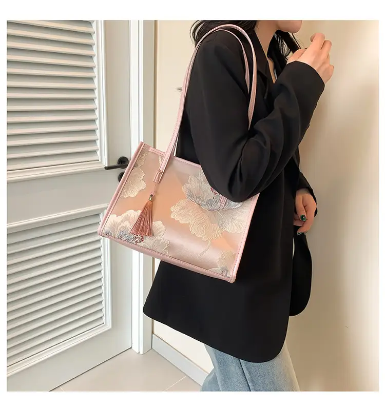 Pink Floral Handbag for Women 2024 Spring Summer — feature 12