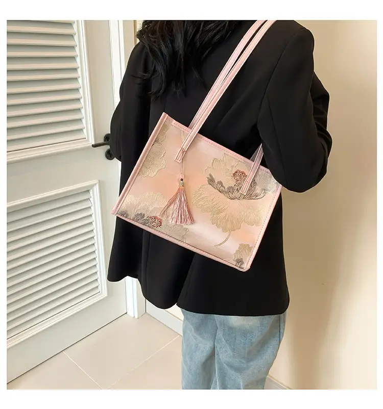 Pink Floral Handbag for Women 2024 Spring Summer — feature 13