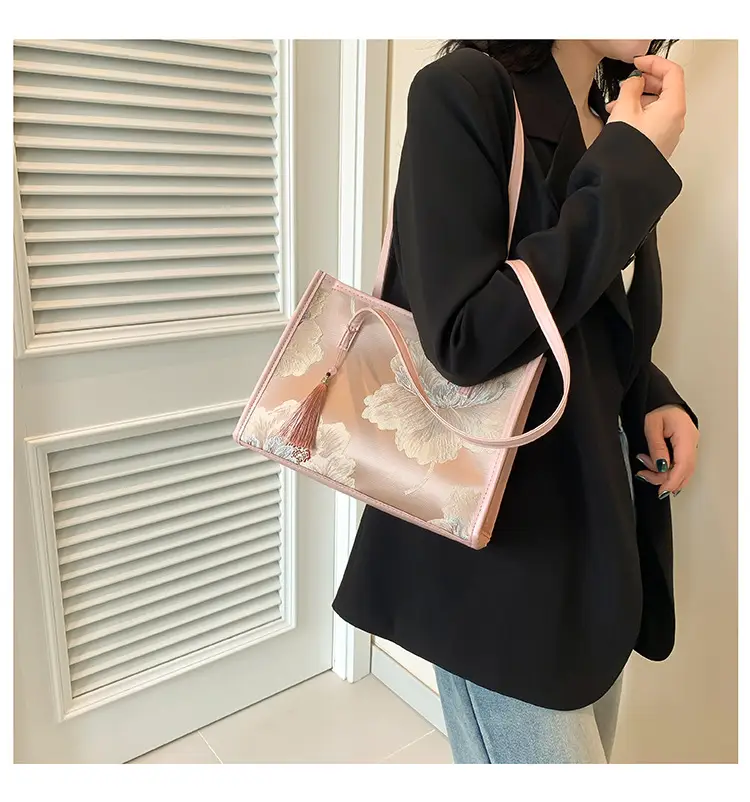 Pink Floral Handbag for Women 2024 Spring Summer — feature 14