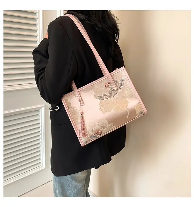Pink Floral Handbag for Women 2024 Spring Summer — feature 15