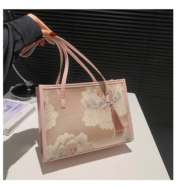 Pink Floral Handbag for Women 2024 Spring Summer — feature 20