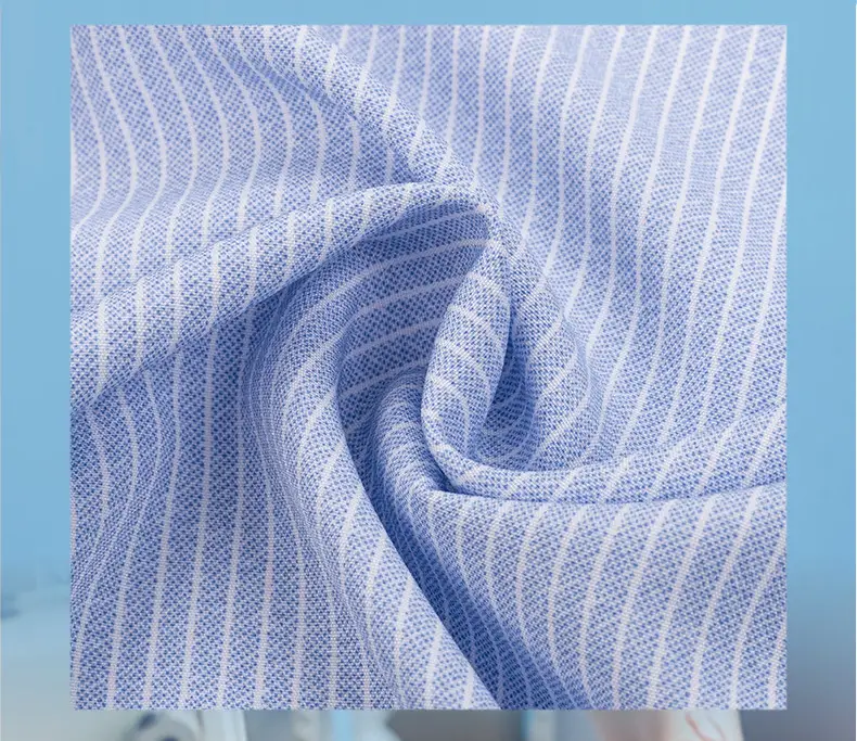 Men's Green Striped Button Down Shirt — feature 3