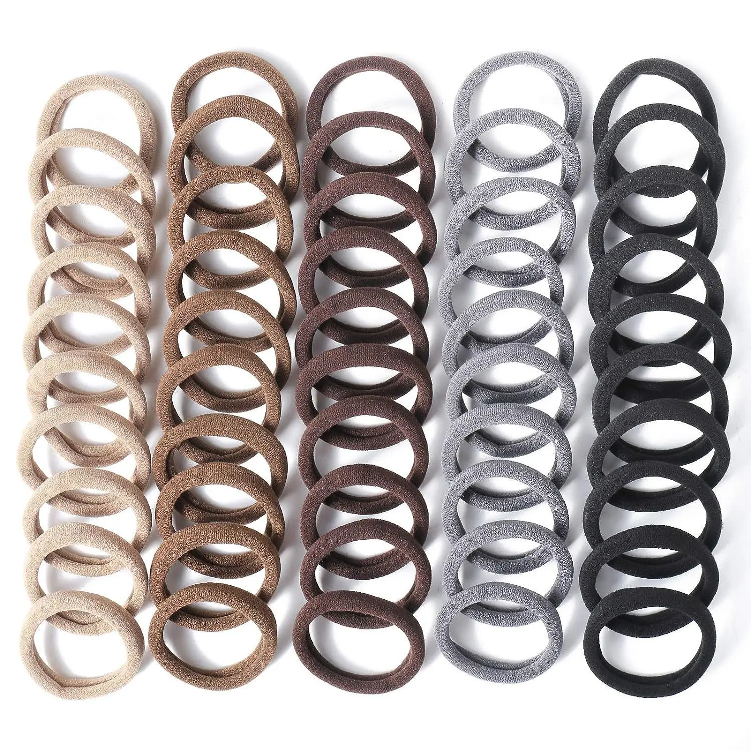 Cross-border Hair Towel Rings 100 Pcs High Elastic Nylon - Image 9
