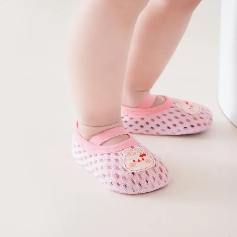 Baby Cartoon Shoes Grey Soft Non-Slip Indoor