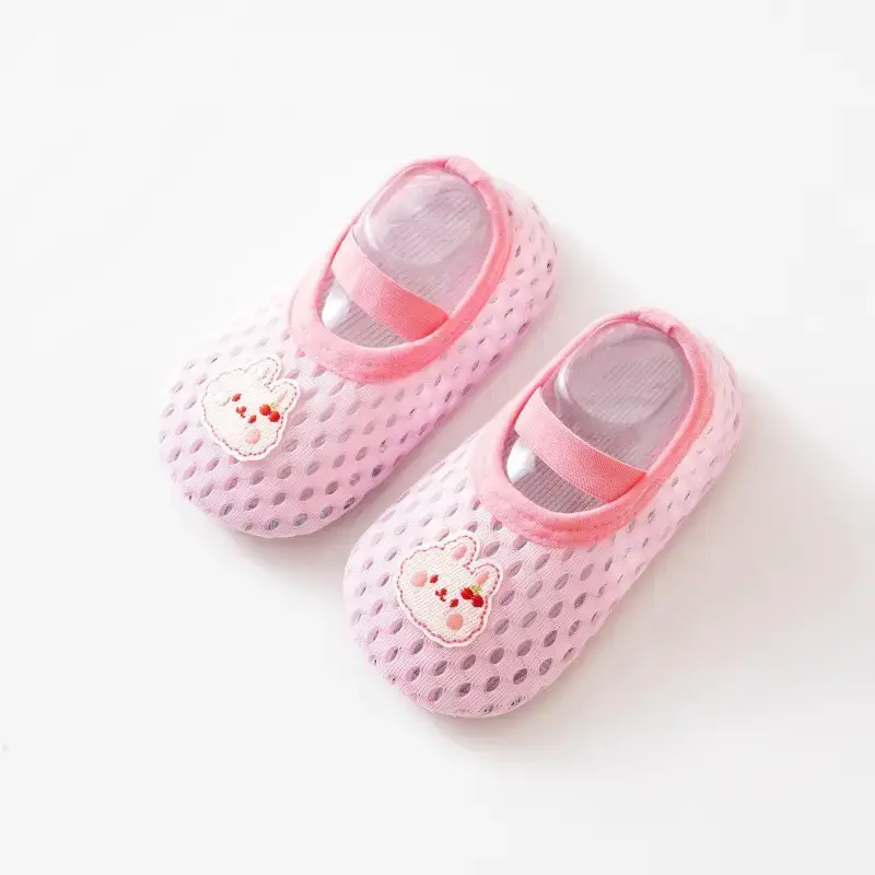 Baby Cartoon Shoes Grey Soft Non-Slip Indoor