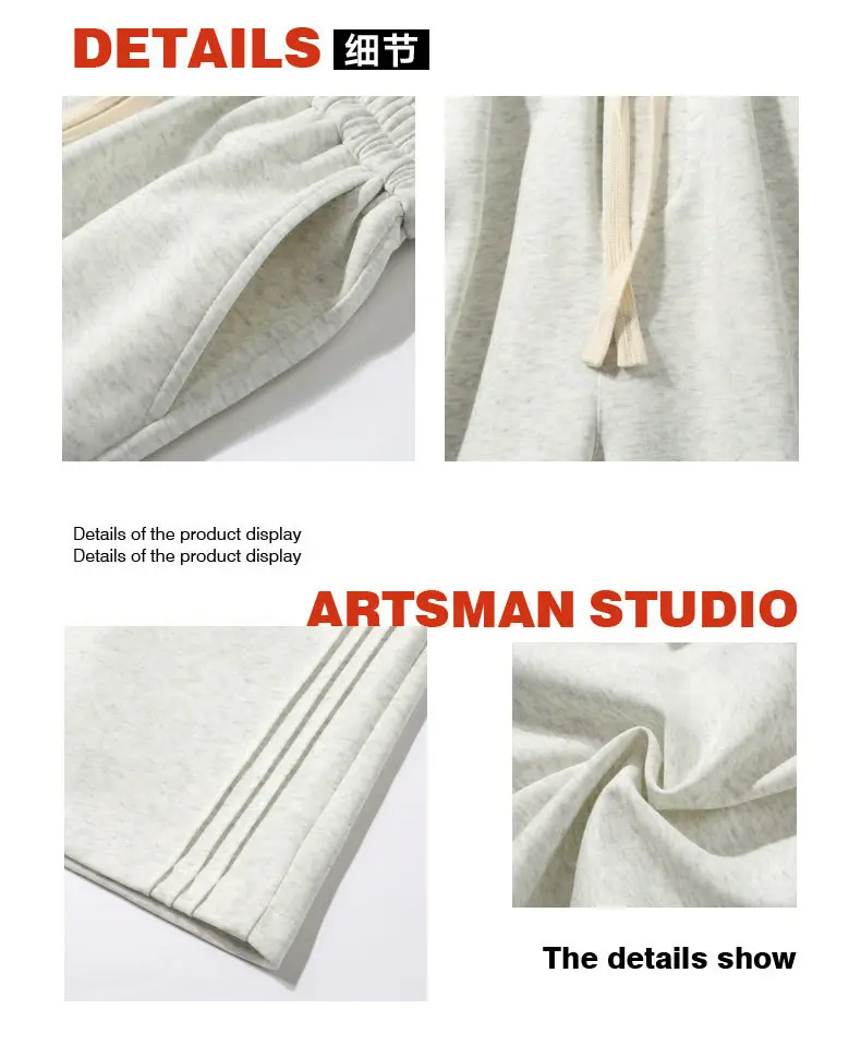 Men's Red Drawstring Shorts Summer Loose Fit — feature 2