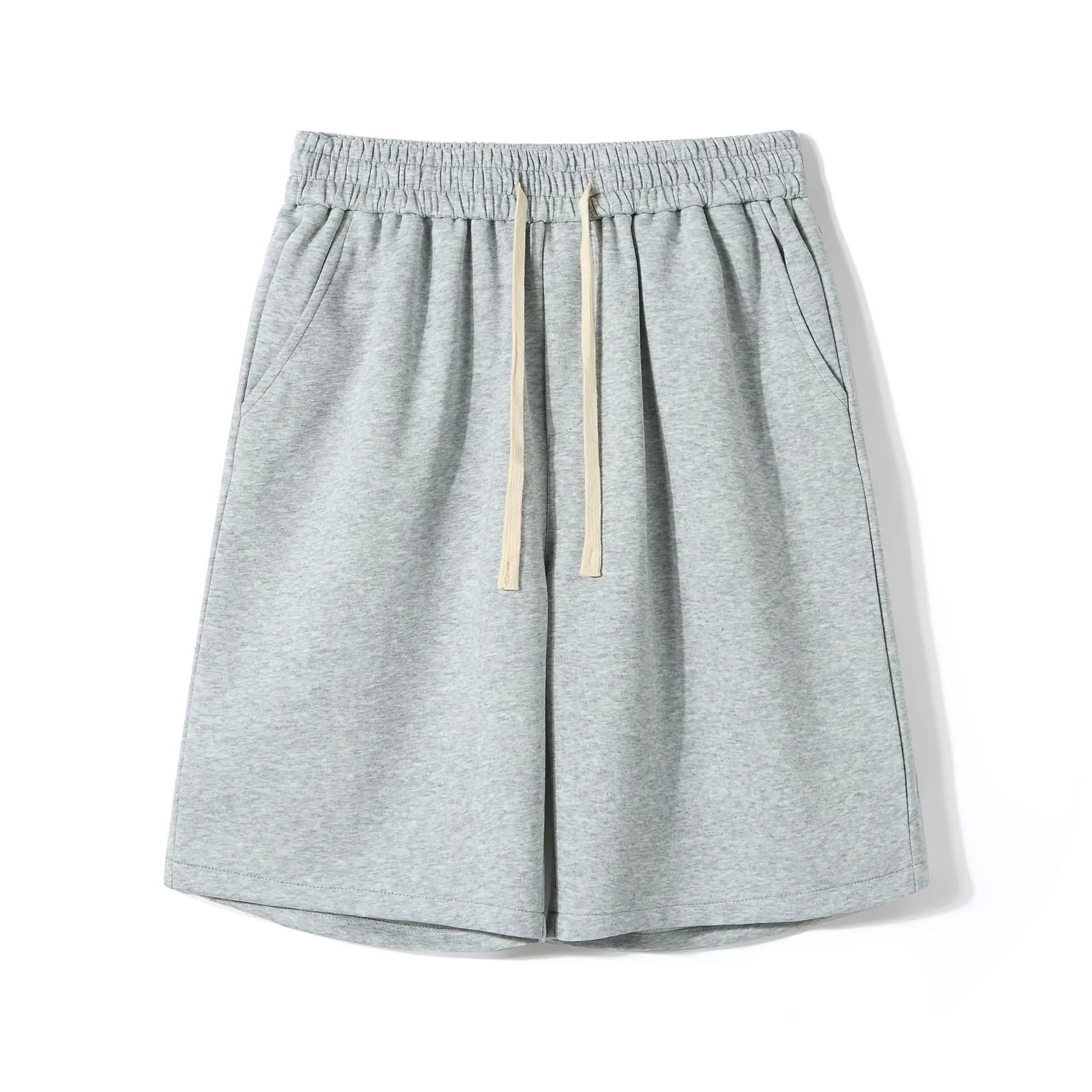 Men's Red Drawstring Shorts Summer Loose Fit