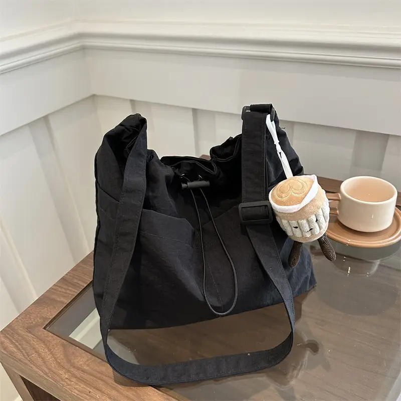 Olive Green Drawstring Shoulder Bag 2024 - Image 11