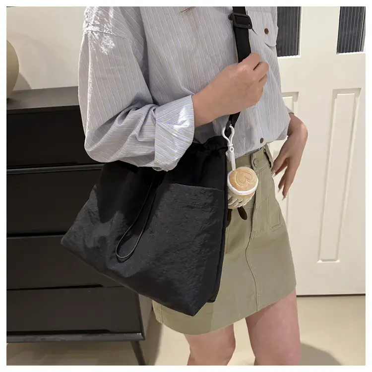 Olive Green Drawstring Shoulder Bag 2024 — feature 17