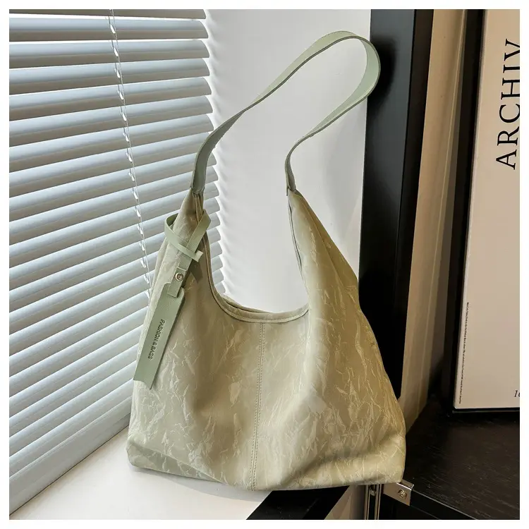 Black Textured Shoulder Bag Women 2024 Spring Summer — feature 25