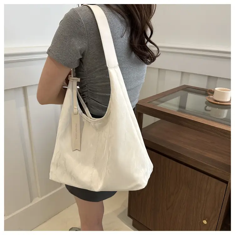 Black Textured Shoulder Bag Women 2024 Spring Summer — feature 9