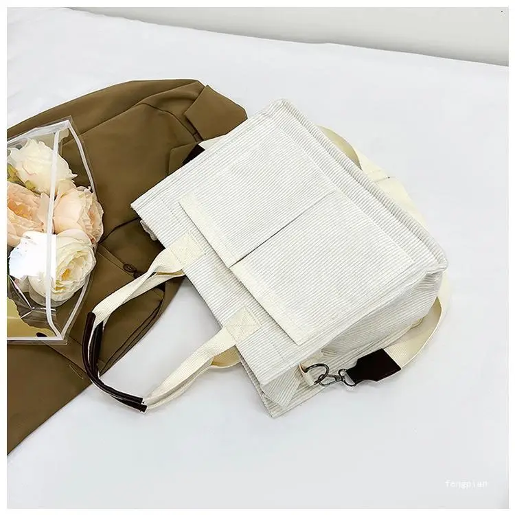 Women's Fleece Crossbody Tote Bag with Wide Strap — feature 10