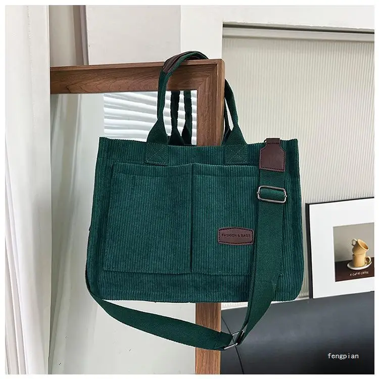 Women's Fleece Crossbody Tote Bag with Wide Strap — feature 16