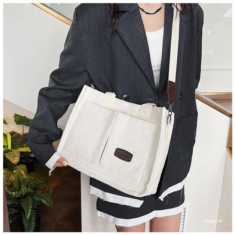 Women's Fleece Crossbody Tote Bag with Wide Strap — feature 33