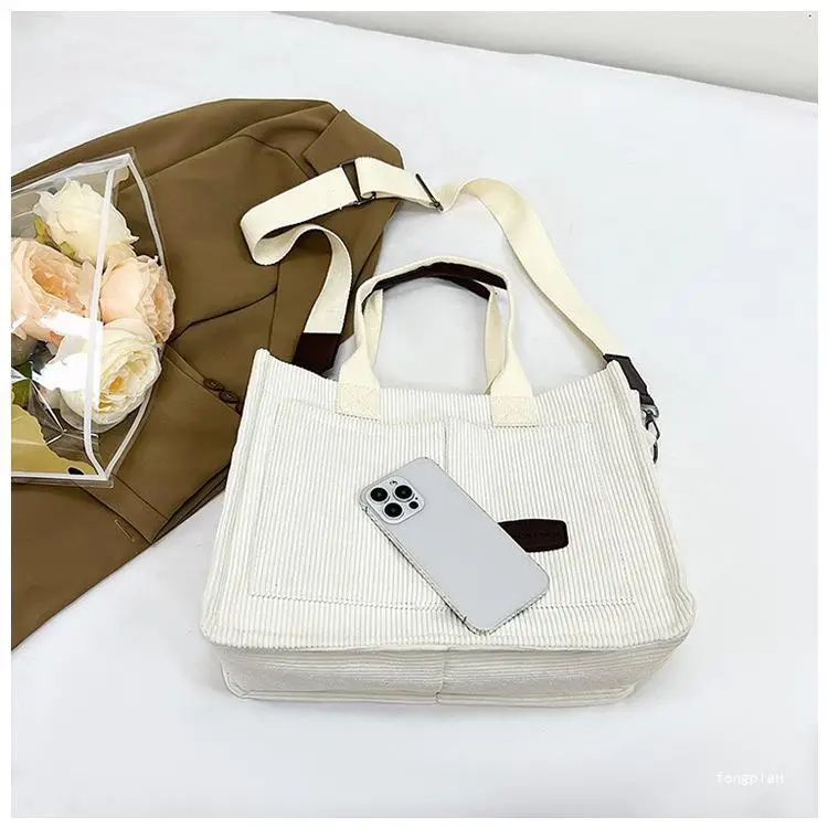 Women's Fleece Crossbody Tote Bag with Wide Strap — feature 7