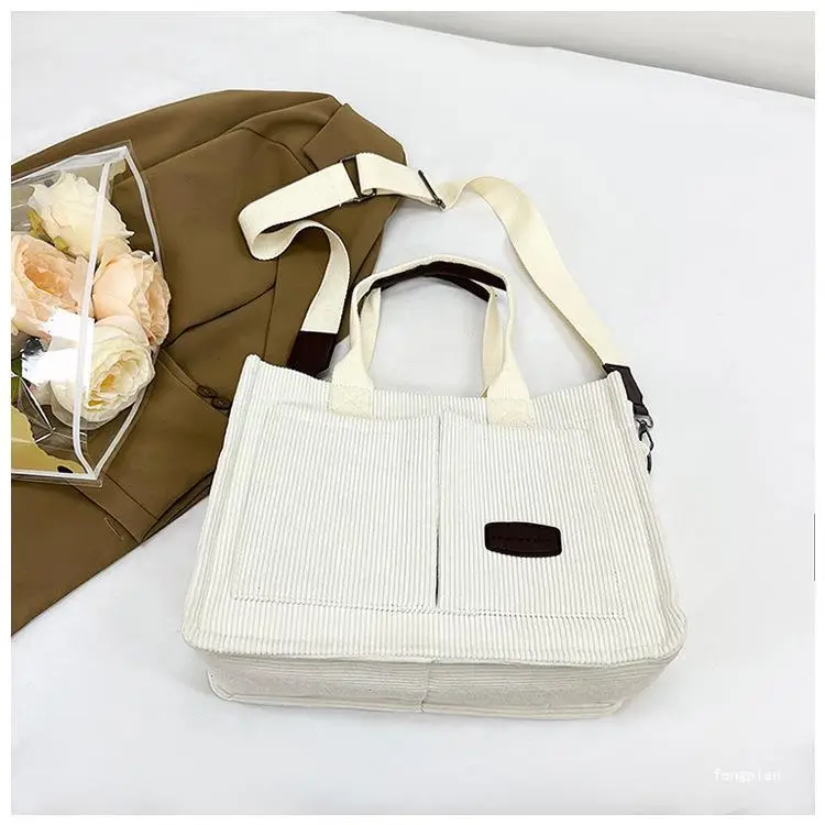 Women's Fleece Crossbody Tote Bag with Wide Strap — feature 8