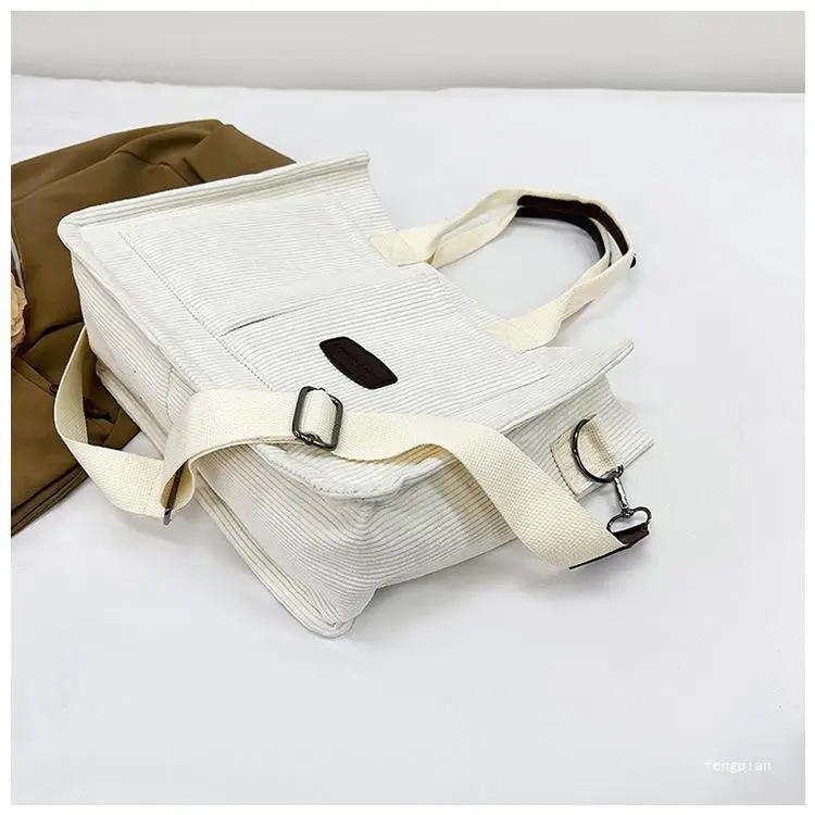 Women's Fleece Crossbody Tote Bag with Wide Strap — feature 9