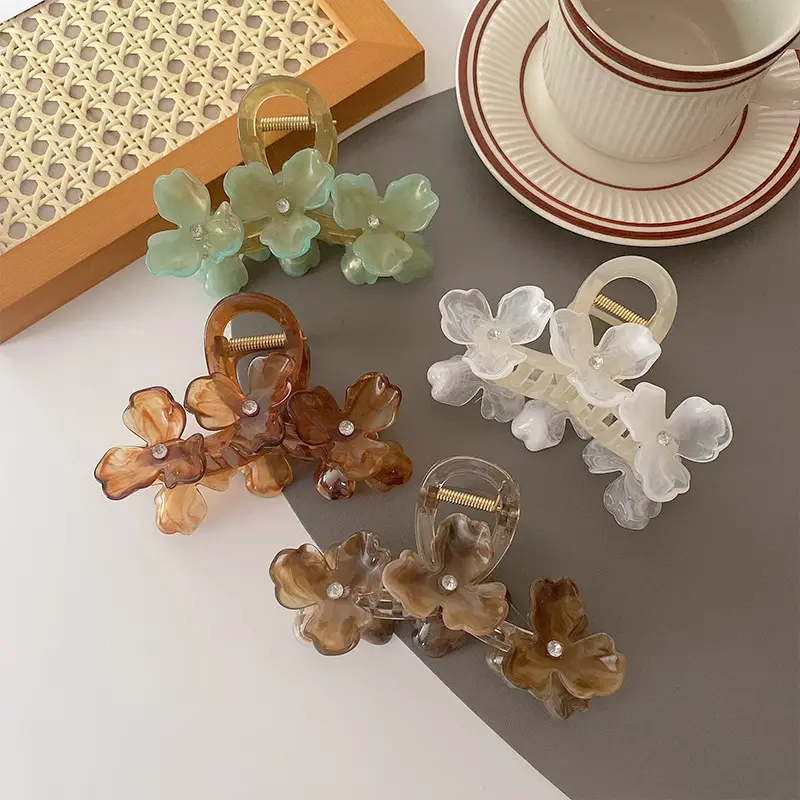 Fresh Flower Hair Clips 2024 Summer High-Grade Hair Accessories