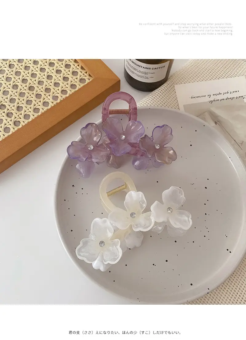 Fresh Flower Hair Clips 2024 Summer High-Grade Hair Accessories — feature 32