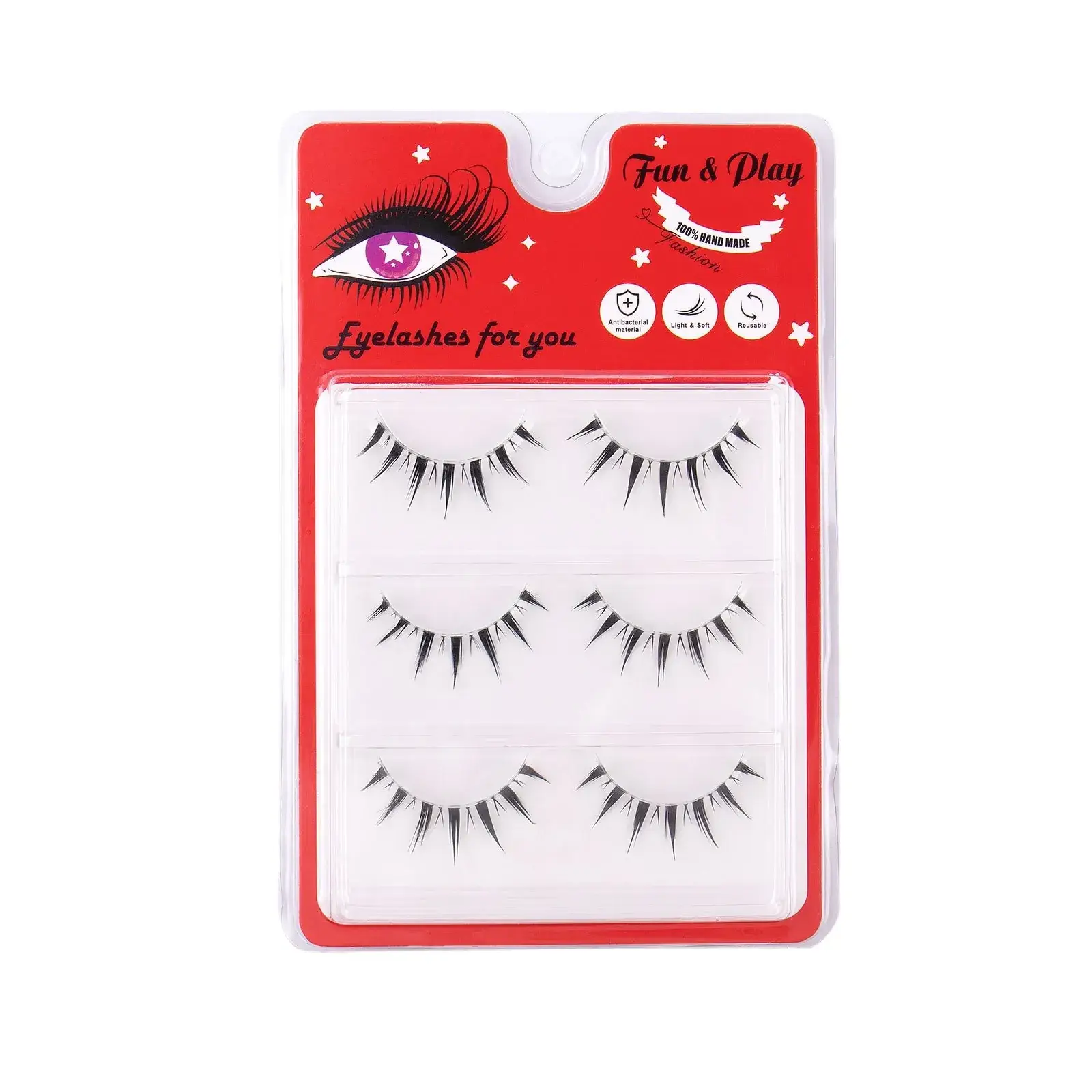 False Eyelashes for Women 3 Pairs Set - Image 11