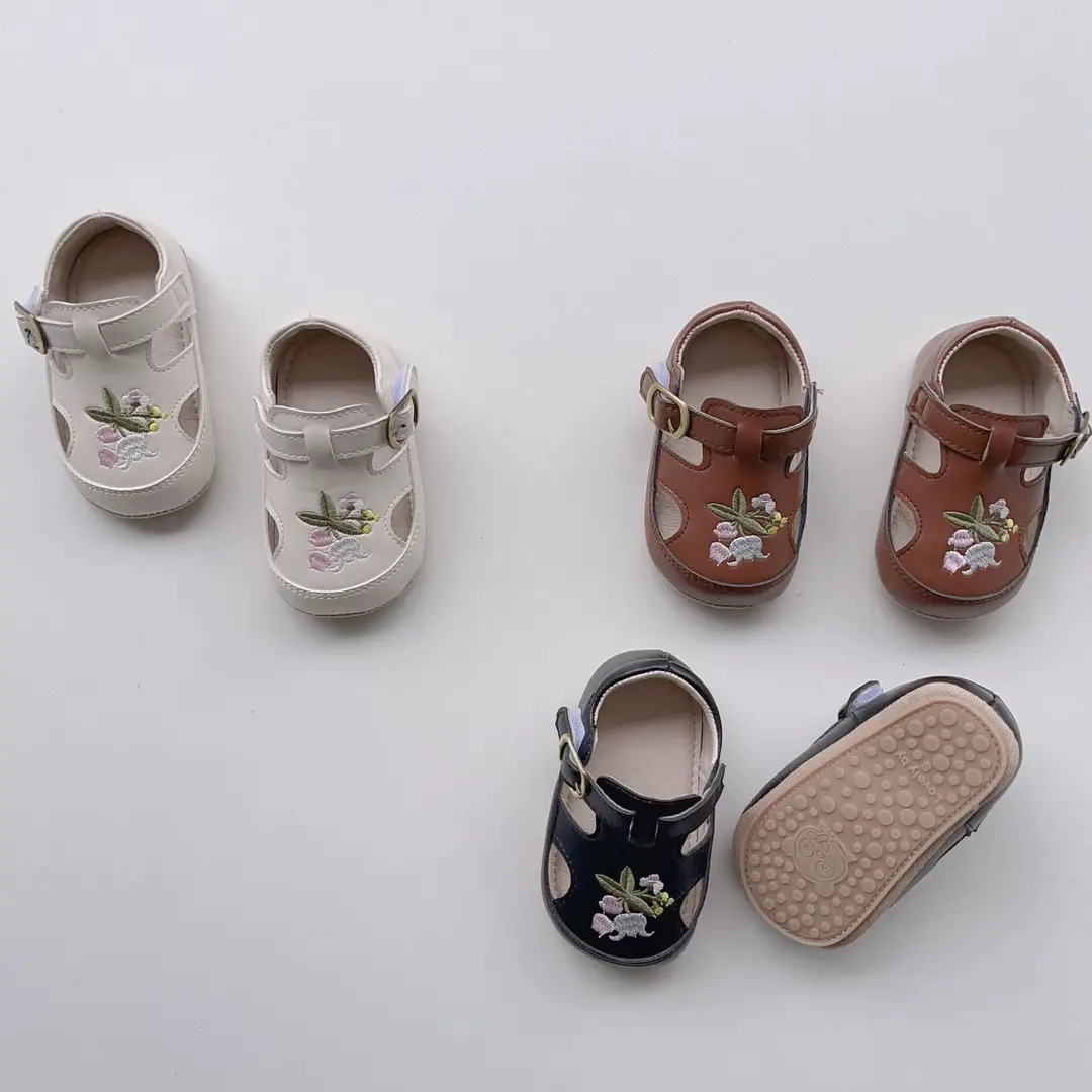 Ins Summer New Korean Style Baby Sandals Breathable Baby Shoes Non-slip Soft Bottom Embroidered Casual Toddler Shoes - Image 4