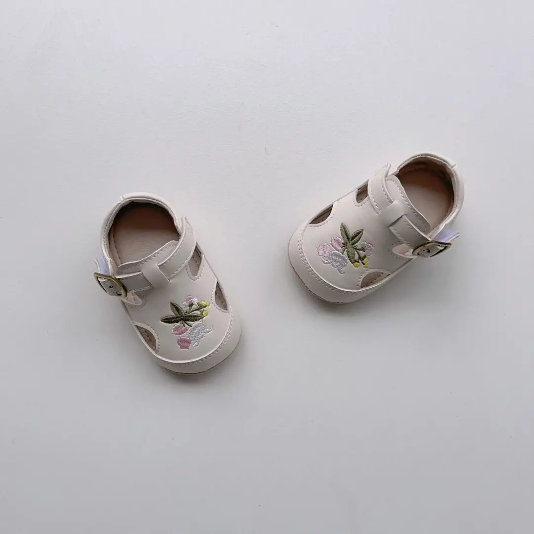 Ins Summer New Korean Style Baby Sandals Breathable Baby Shoes Non-slip Soft Bottom Embroidered Casual Toddler Shoes