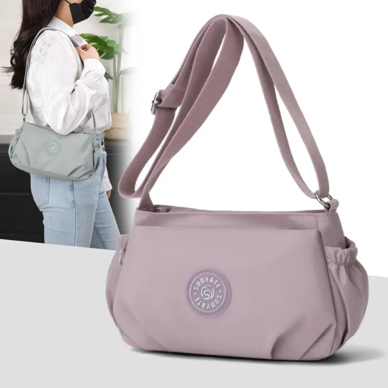 2024 Black Nylon Shoulder Bag for Women - Image 9