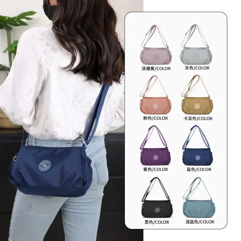 2024 Black Nylon Shoulder Bag for Women - Image 11