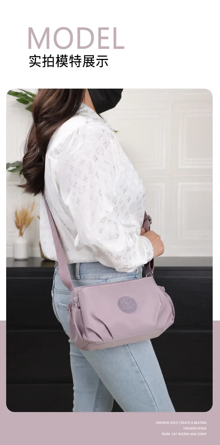 2024 Black Nylon Shoulder Bag for Women — feature 21