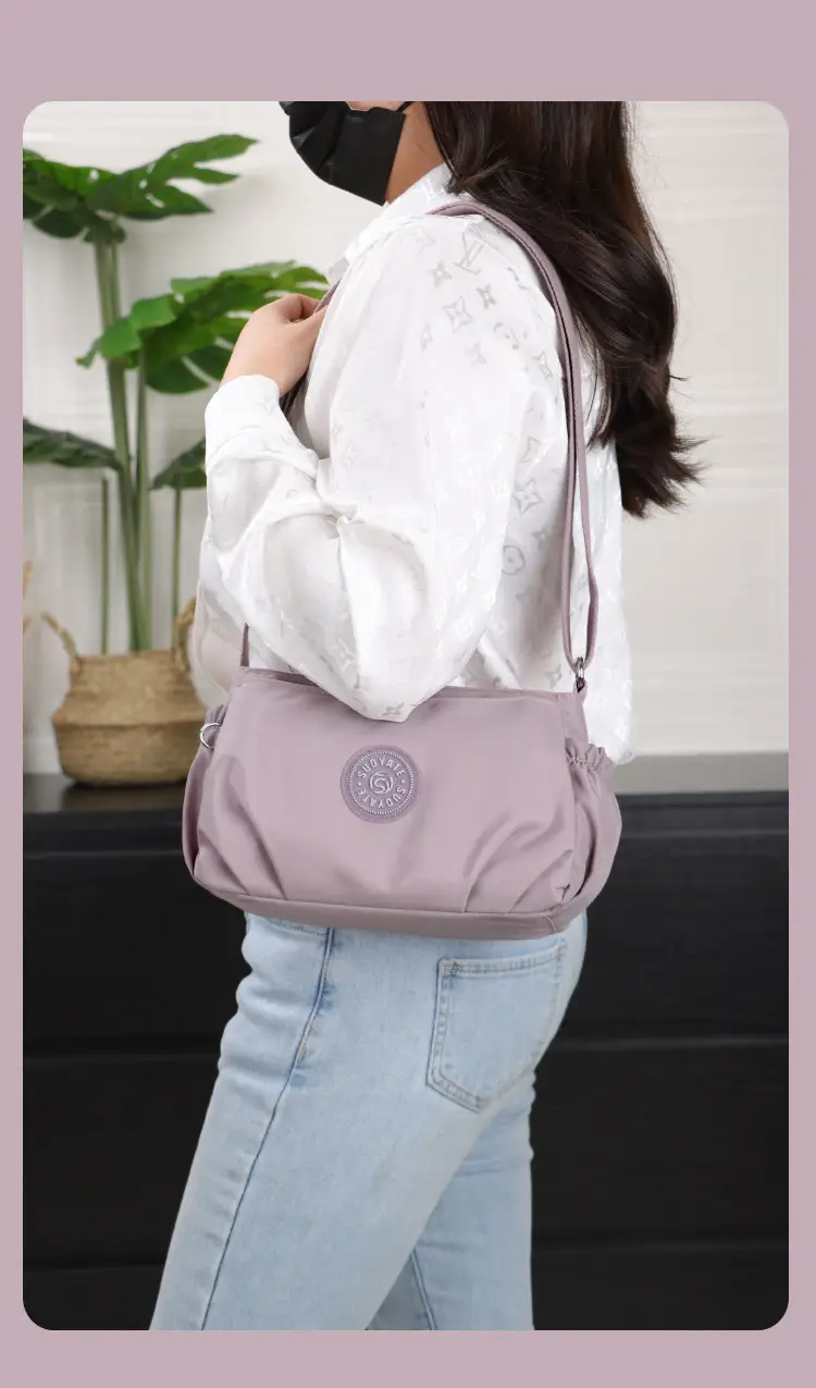 2024 Black Nylon Shoulder Bag for Women — feature 22