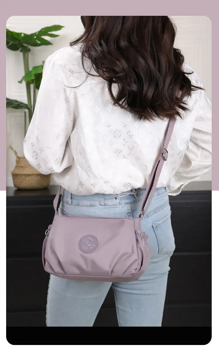 2024 Black Nylon Shoulder Bag for Women — feature 23