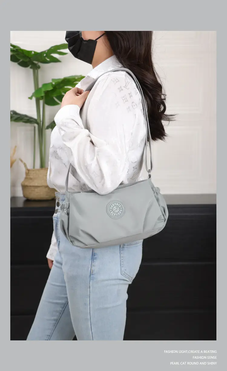 2024 Black Nylon Shoulder Bag for Women — feature 24