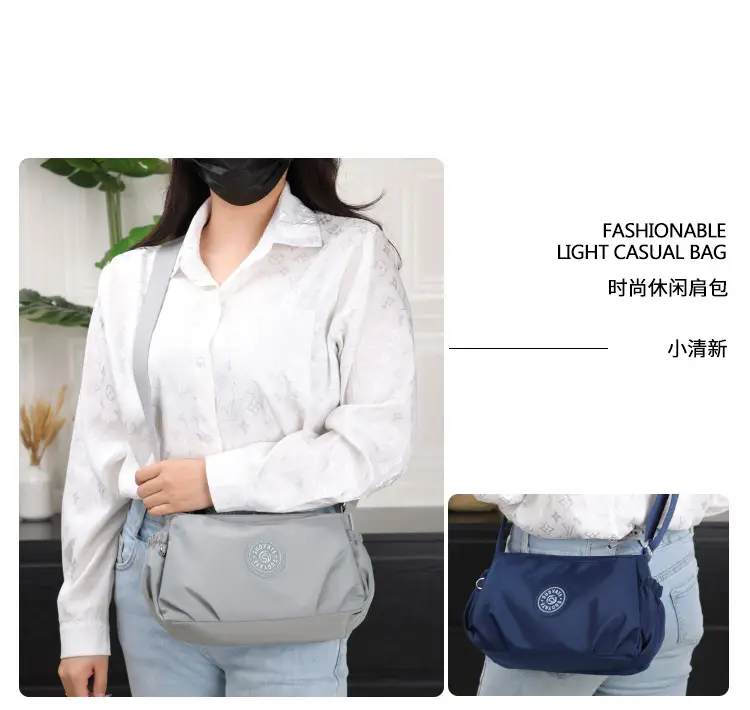 2024 Black Nylon Shoulder Bag for Women — feature 25