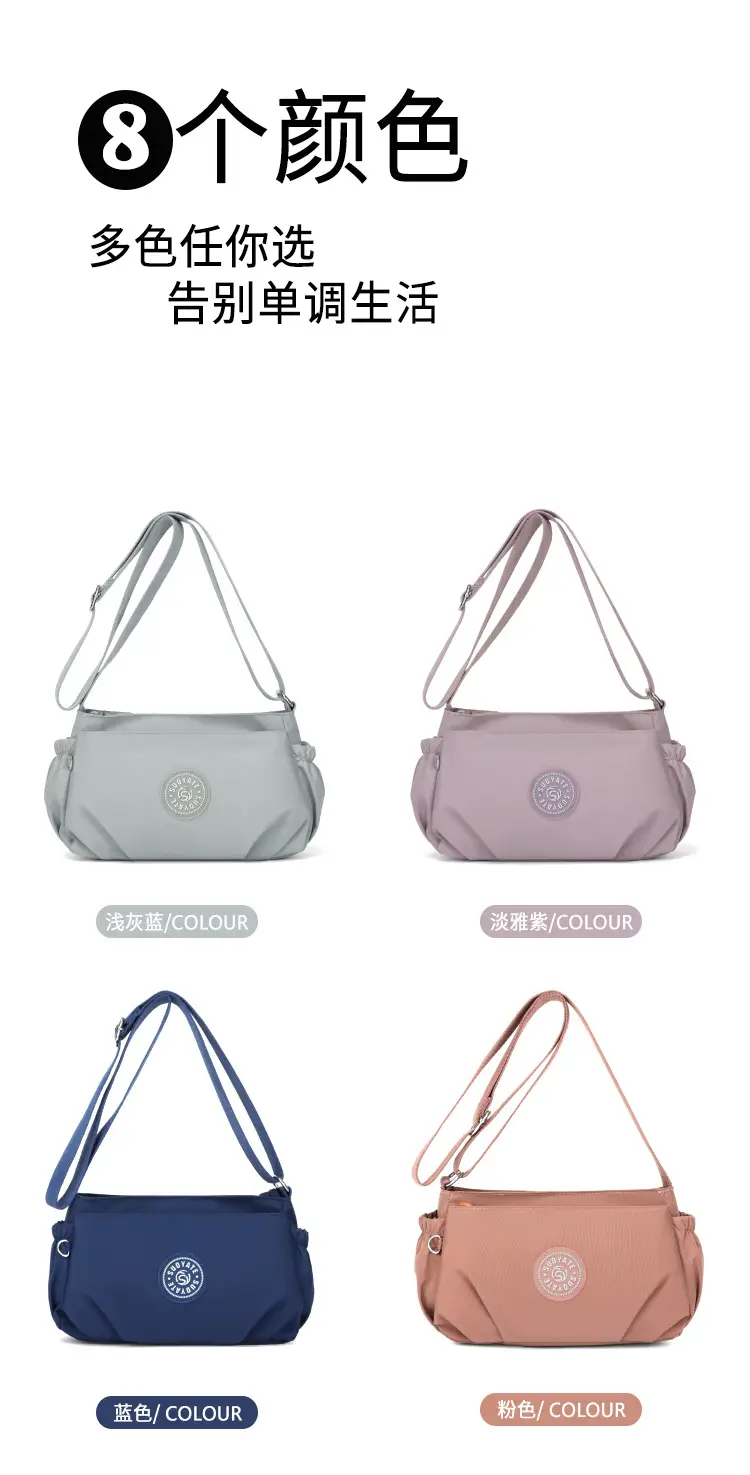 2024 Black Nylon Shoulder Bag for Women — feature 4