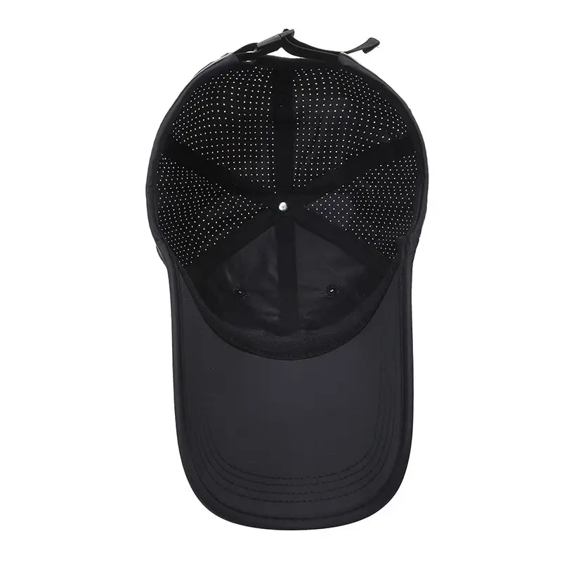 Men's Ultra Light Sports Sun Hat Black Grey White - Image 8