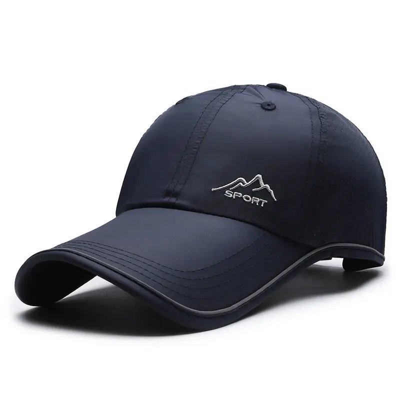 Men's Ultra Light Sports Sun Hat Black Grey White - Image 5