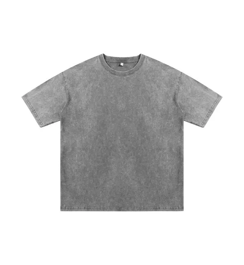 Blue American Retro 230g T-Shirt for Men - Image 2
