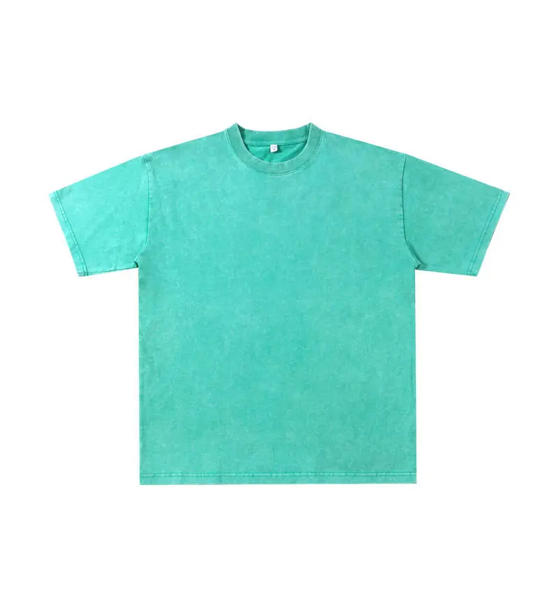 Blue American Retro 230g T-Shirt for Men - Image 7