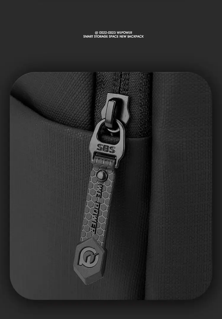 Men's Black Crossbody Backpack Waterproof Casual Shoulder Bag — feature 21