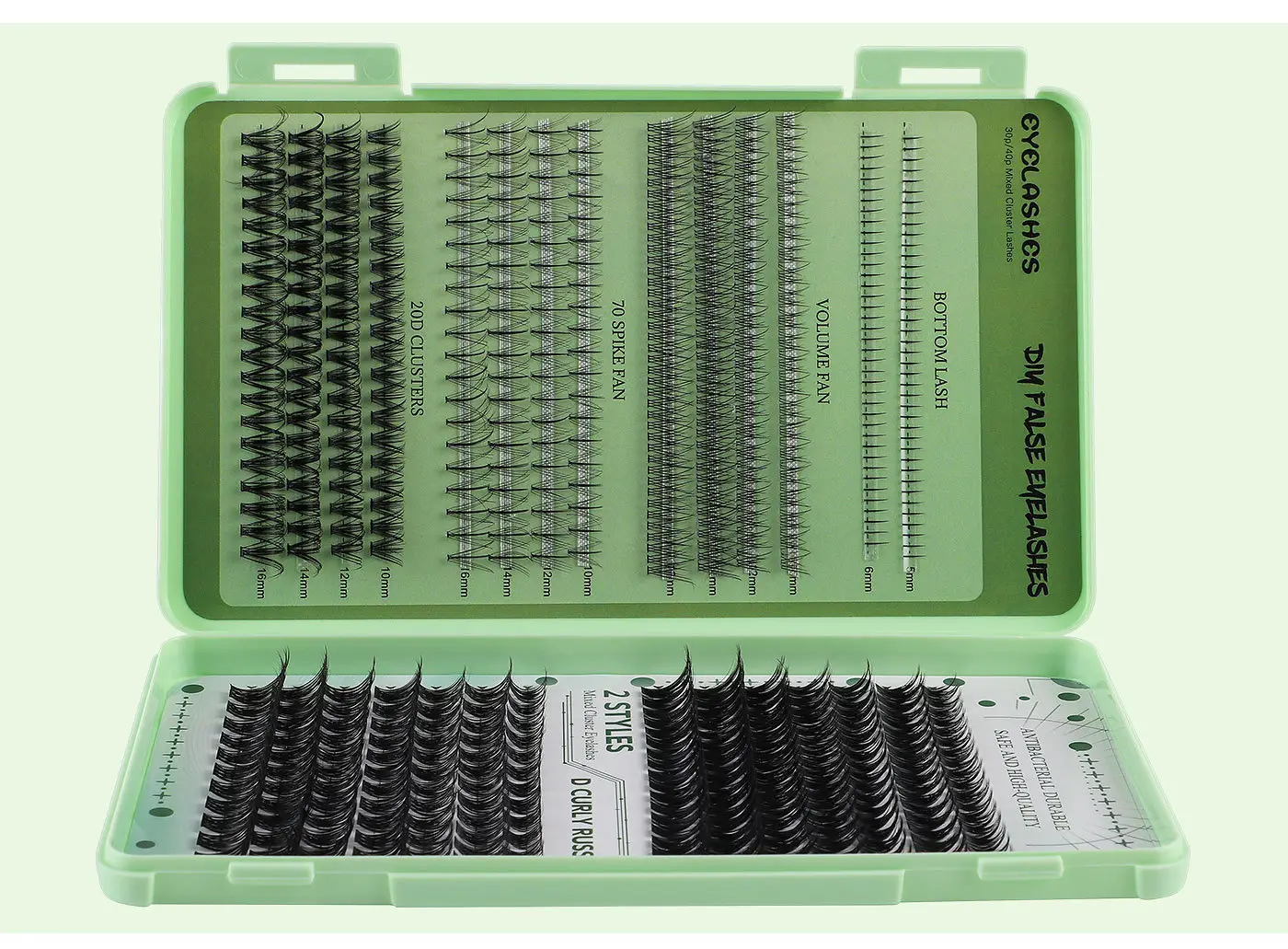 False Eyelash Set with D-Shape & Self-Grafting Clips — feature 12