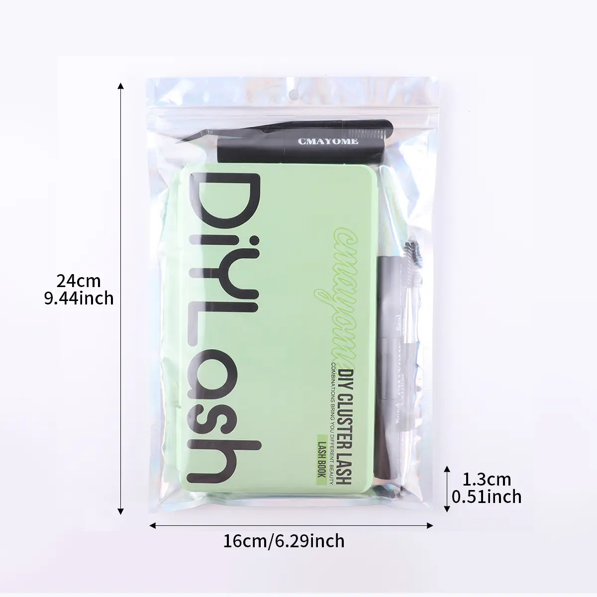 False Eyelash Set with D-Shape & Self-Grafting Clips — feature 18