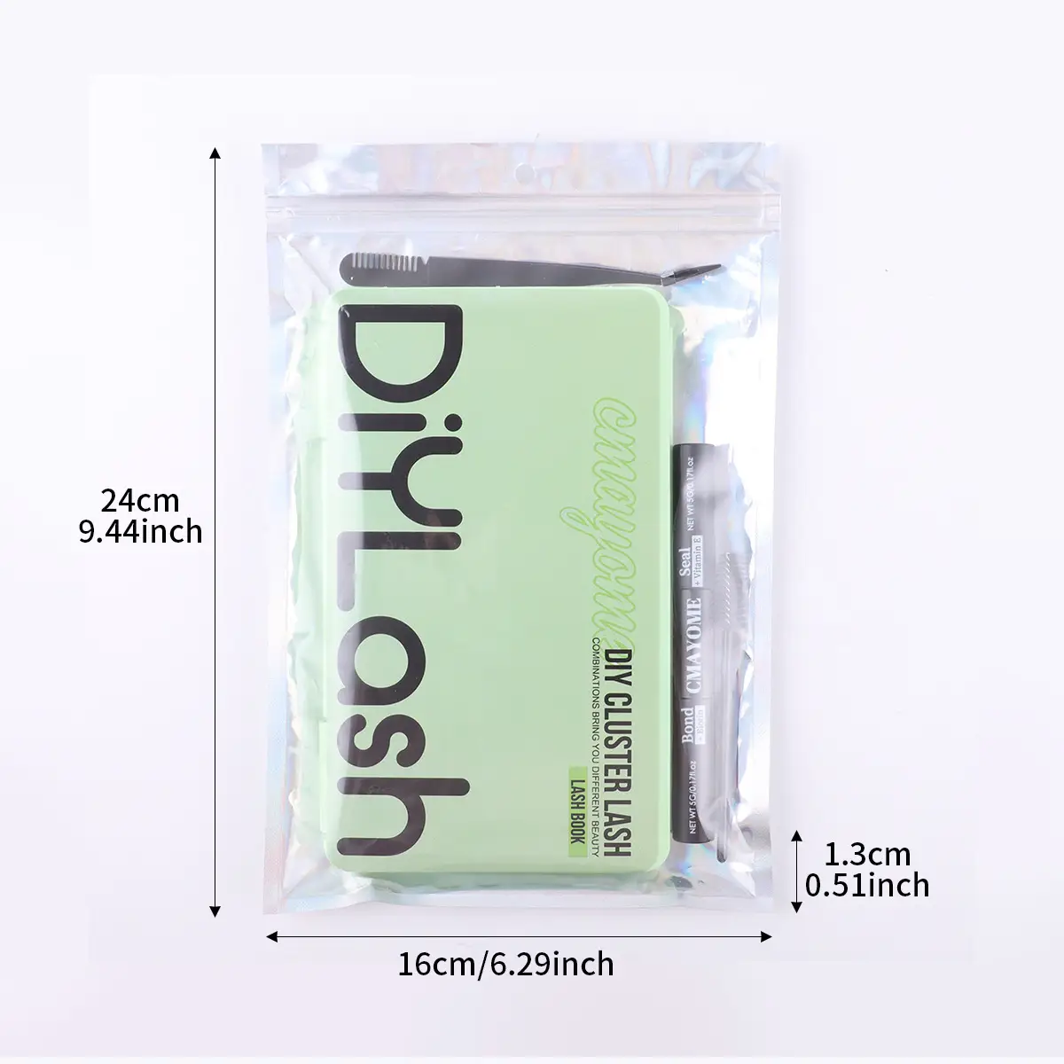 False Eyelash Set with D-Shape & Self-Grafting Clips — feature 19