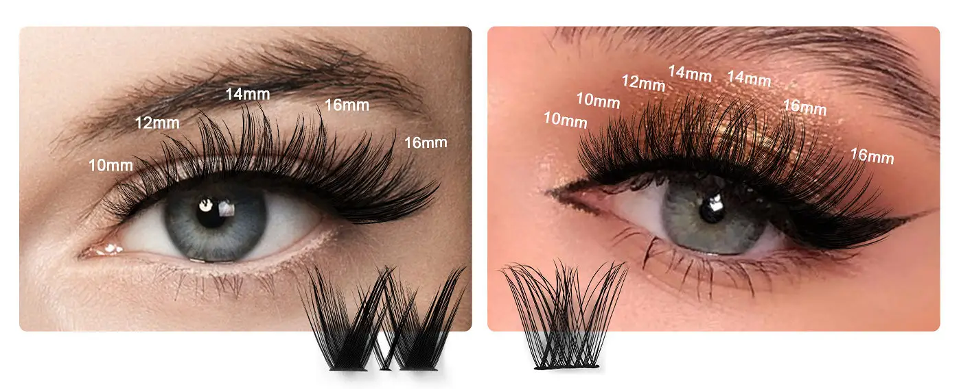 False Eyelash Set with D-Shape & Self-Grafting Clips — feature 6